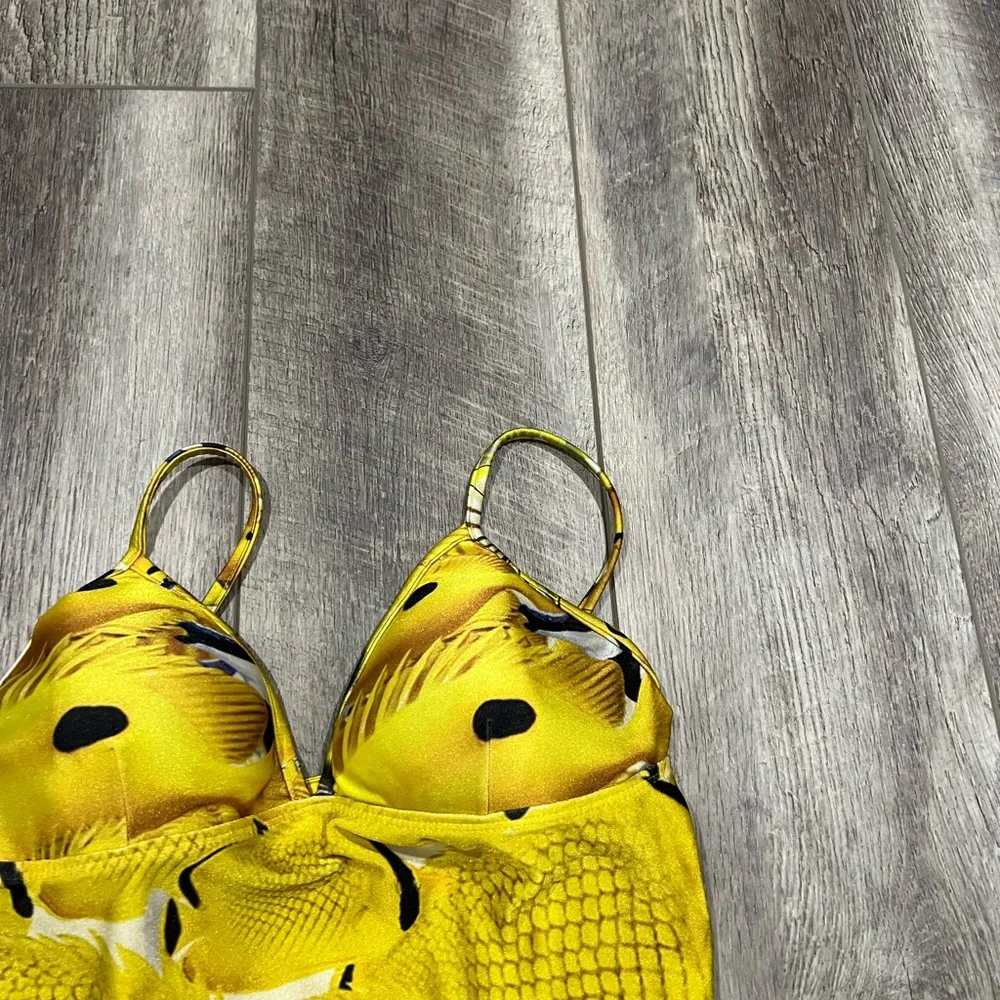 Aqua De Coco Yellow‎ One Piece Swimsuit